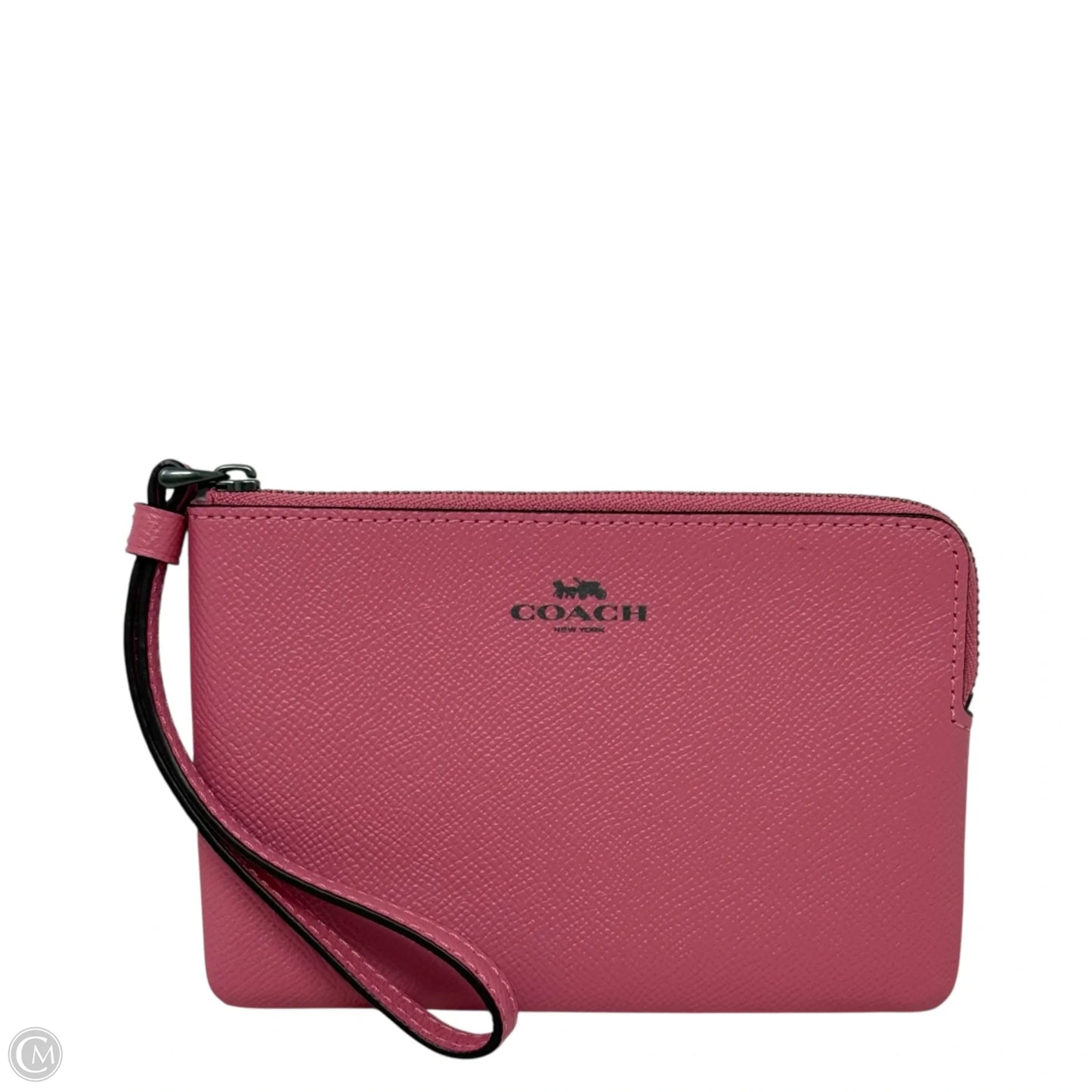 Corner Zip Wristlet Designer By Coach, Size: Small