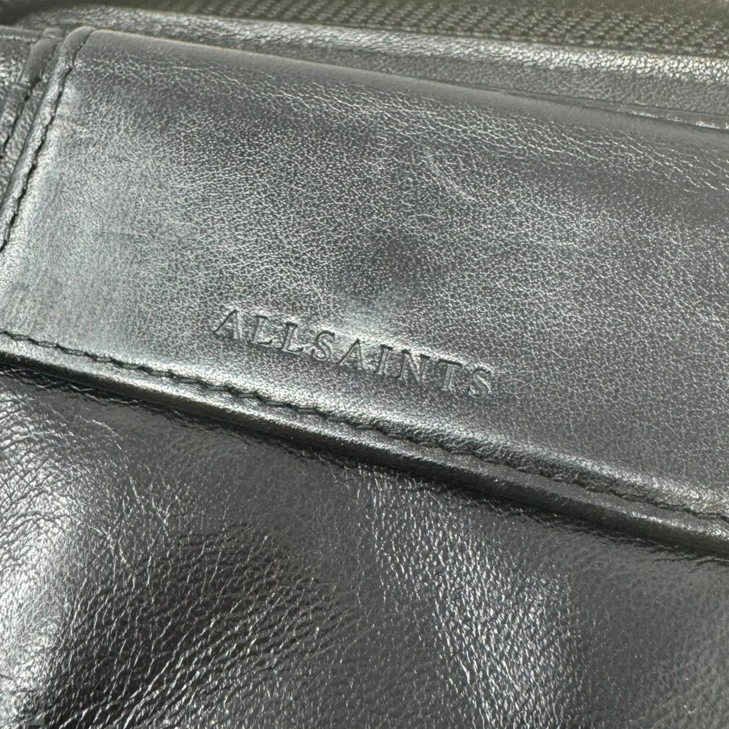 Perforated Zip Bifold Wallet Designer By All Saints, Size: Small