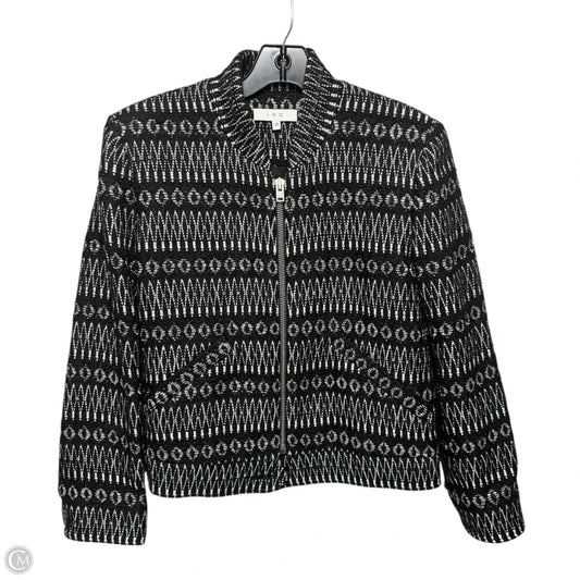 Zalan Jacket By Iro In Black & Silver, Size: 8