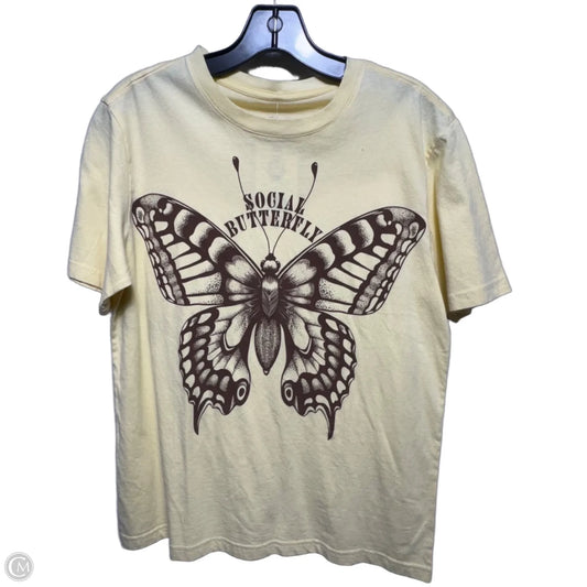 Top Short Sleeve By Clothes Mentor In Yellow, Size: Xs