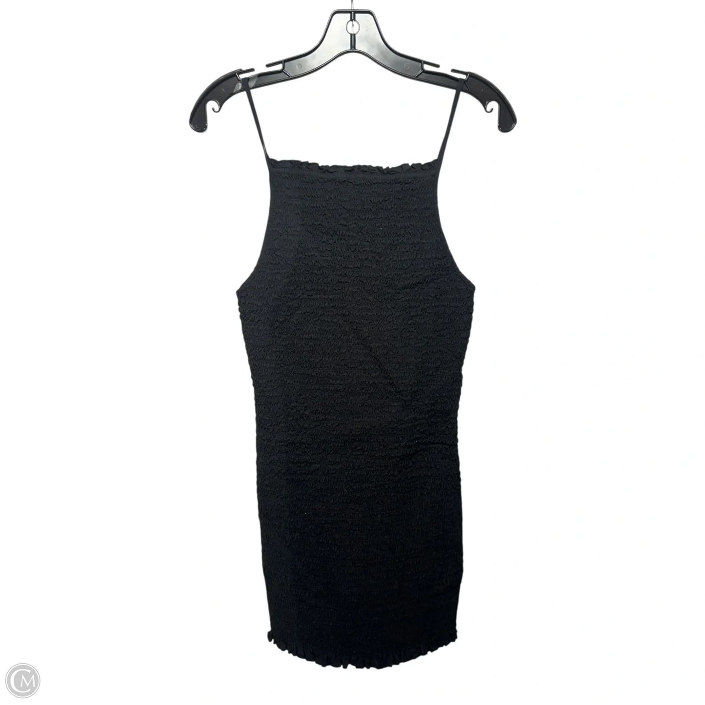 Smocked Dress Casual Short By Free People In Black, Size: L