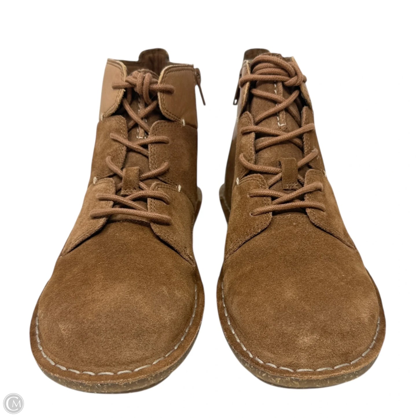 Shoes Flats By Clarks In Tan, Size: 9