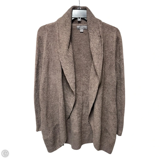 Sweater Cardigan By Barefoot Dreams In Taupe, Size: M