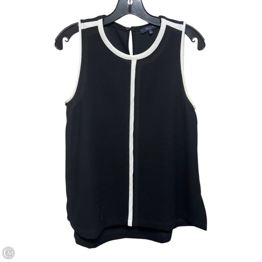 Top Sleeveless By Madewell In Black & White, Size: S