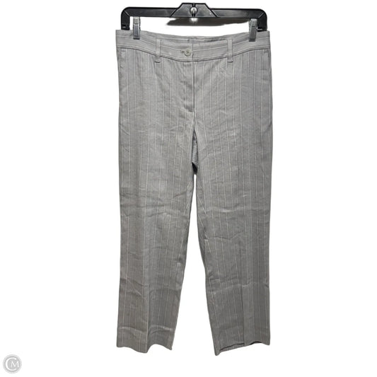 Linen Stretch Pants Dress By J. Jill In Striped Pattern, Size: 4