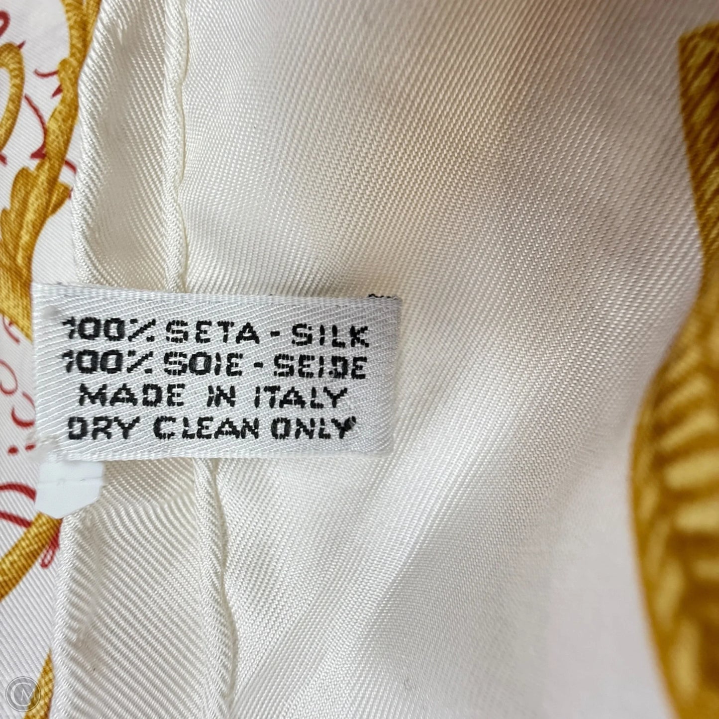 Vintage Silk Square Scarf By Nina Ricci