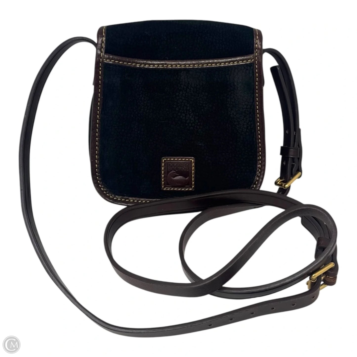 Pebbled Suede Crossbody Designer By Dooney And Bourke, Size: Small