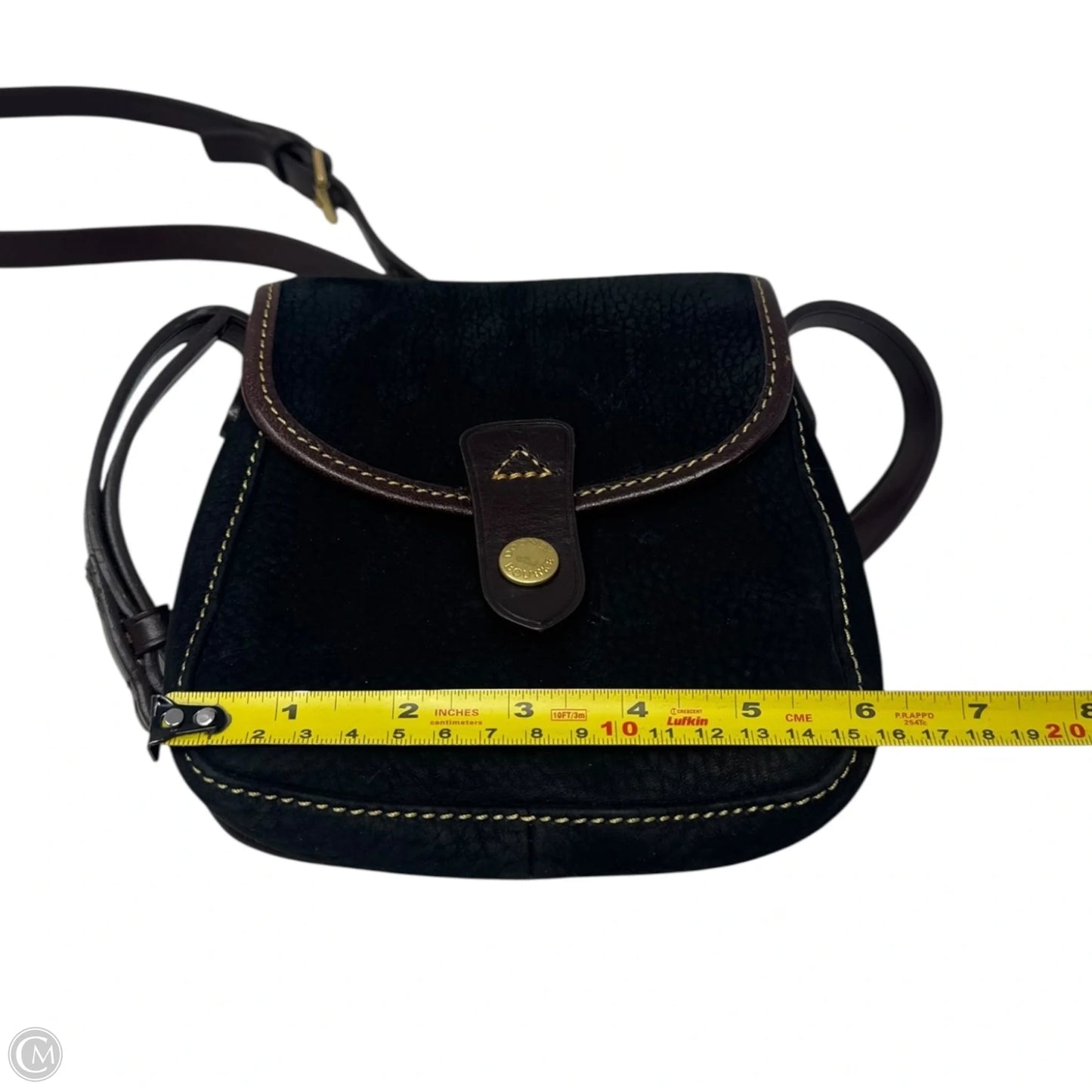 Pebbled Suede Crossbody Designer By Dooney And Bourke, Size: Small