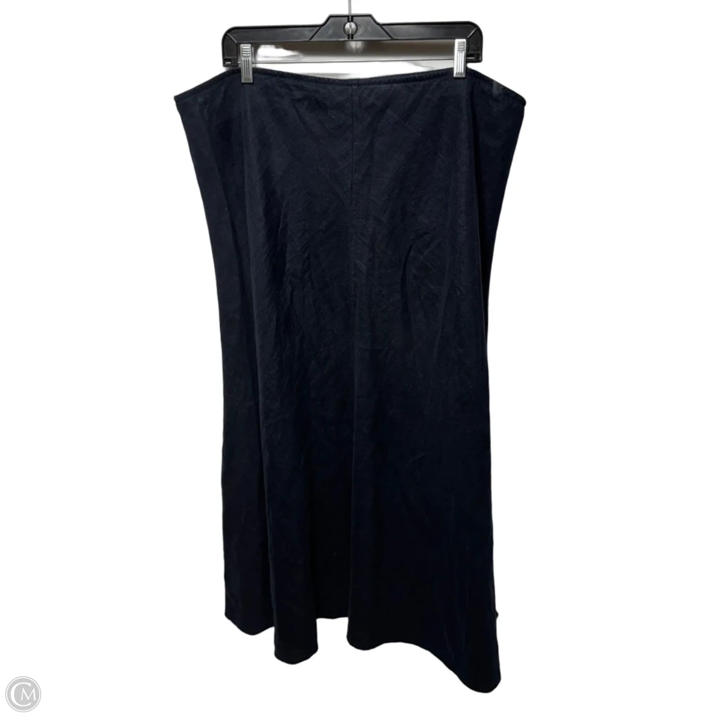 Linen Skirt Maxi By Eileen Fisher In Navy, Size: Xl