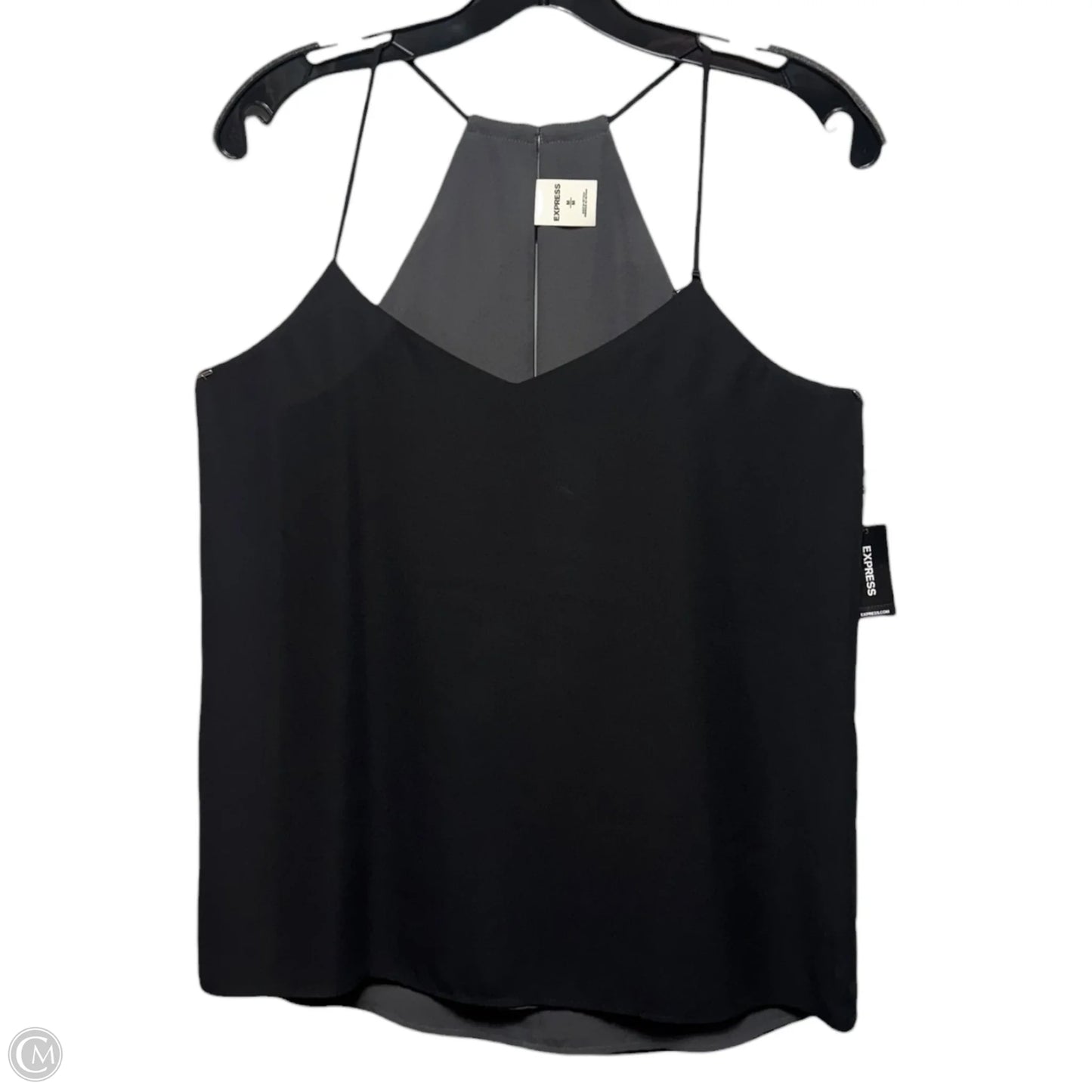 Reversible Top Sleeveless By Express In Black & Grey, Size: M