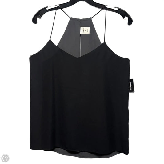 Reversible Top Sleeveless By Express In Black & Grey, Size: M