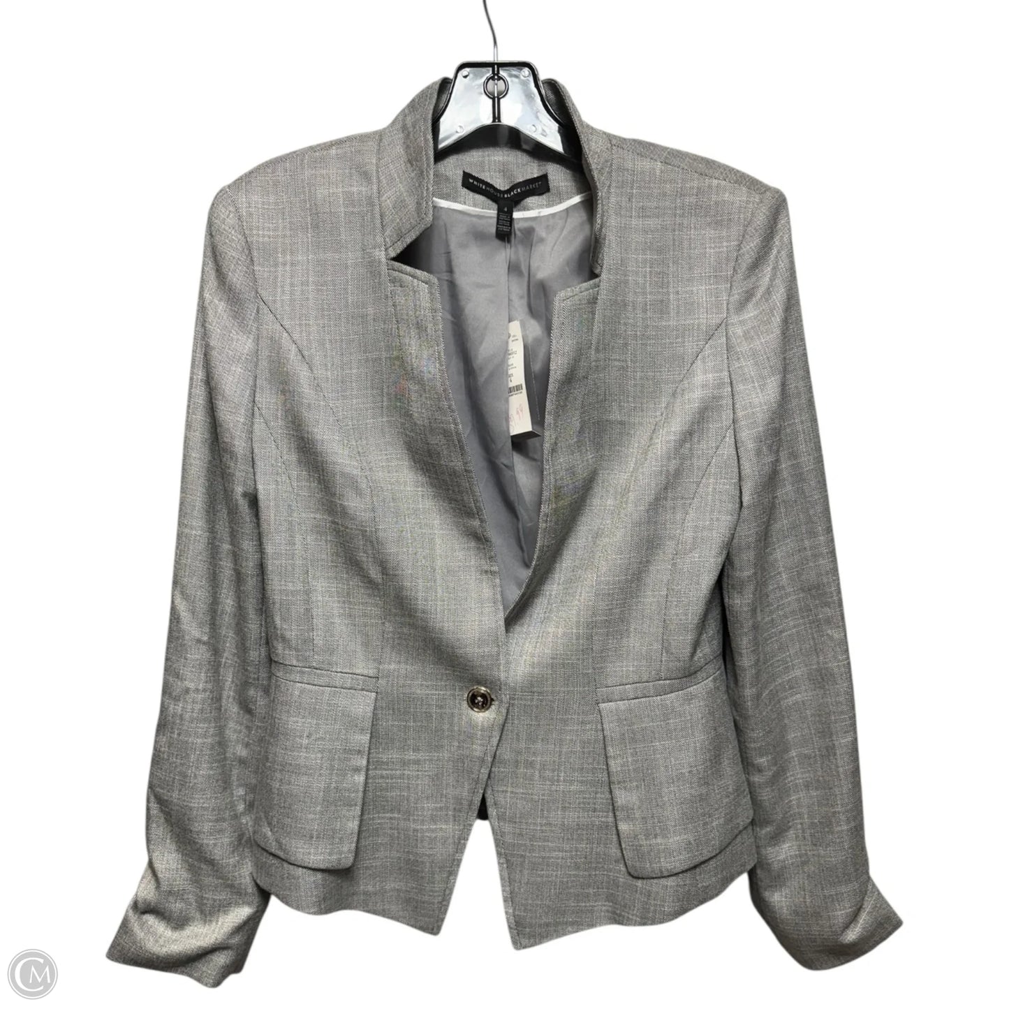 Blazer By White House Black Market In Grey, Size: 4