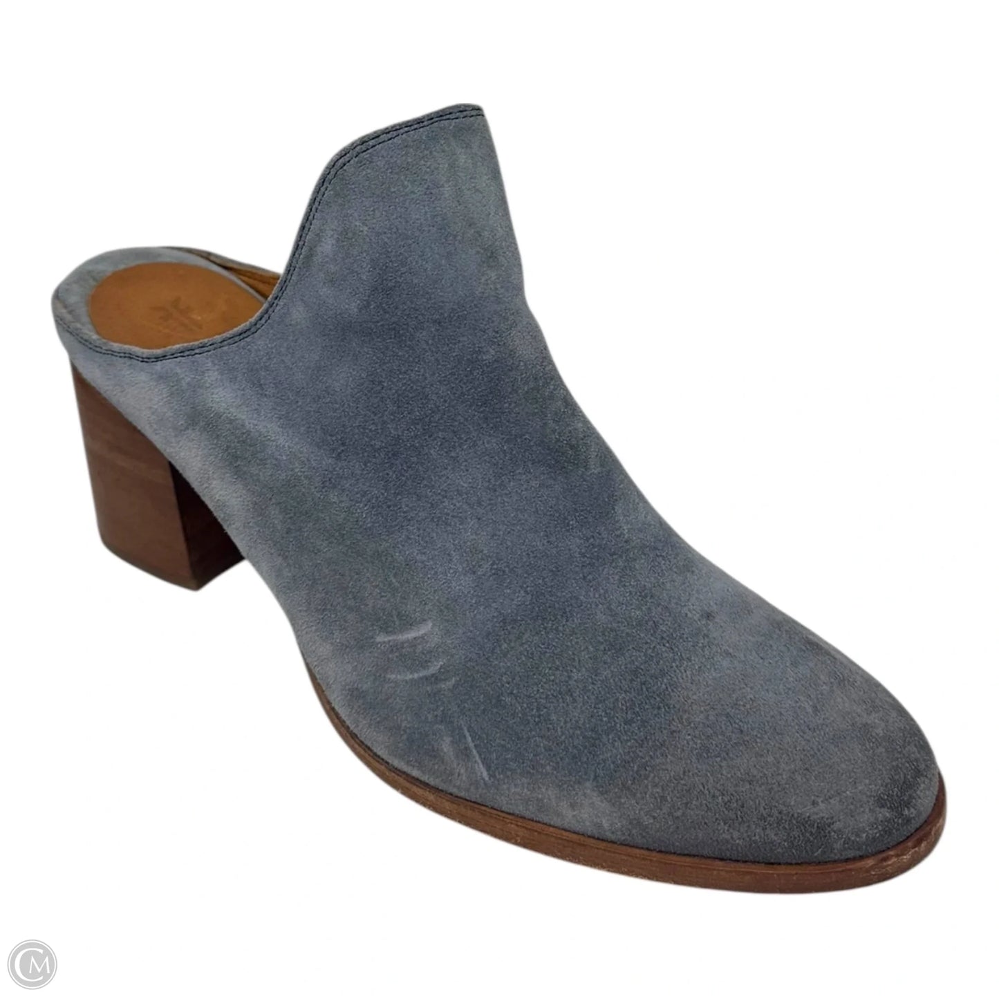Naomi Mule Shoes Designer By Frye In Blue, Size: 11