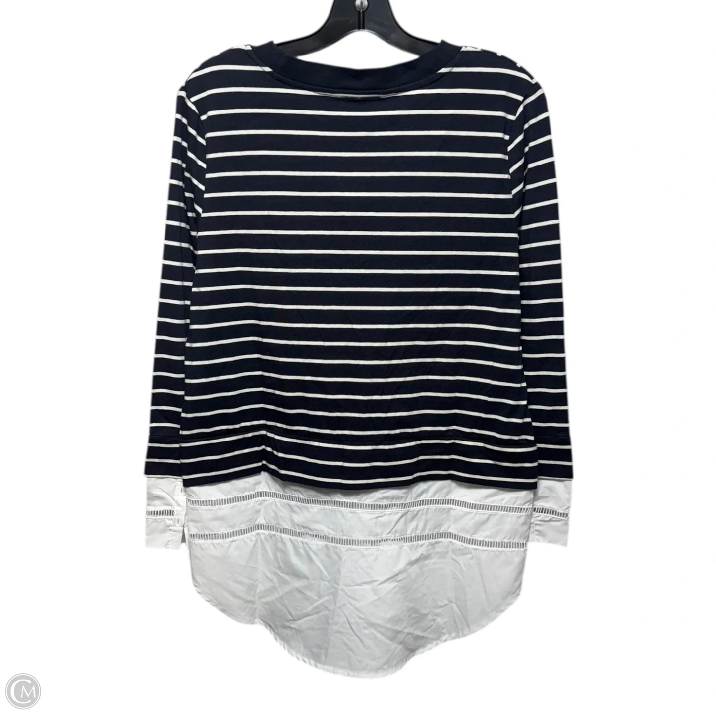 Top Long Sleeve By French Connection In Striped Pattern, Size: S