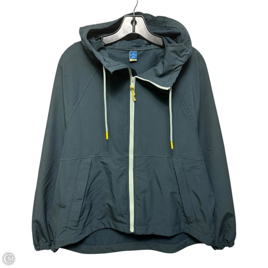 Jacket Windbreaker By Old Navy In Teal, Size: M