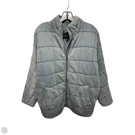 Quilted Knit Jacket By Glassons In Blue, Size: XS