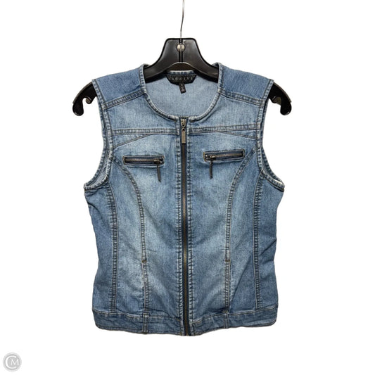 Denim Vest By Baccini In Blue Denim, Size: S