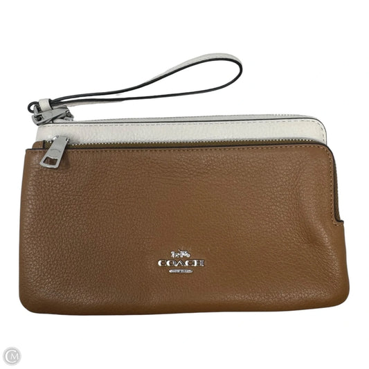 Double Zip Wristlet Designer By Coach, Size: Large