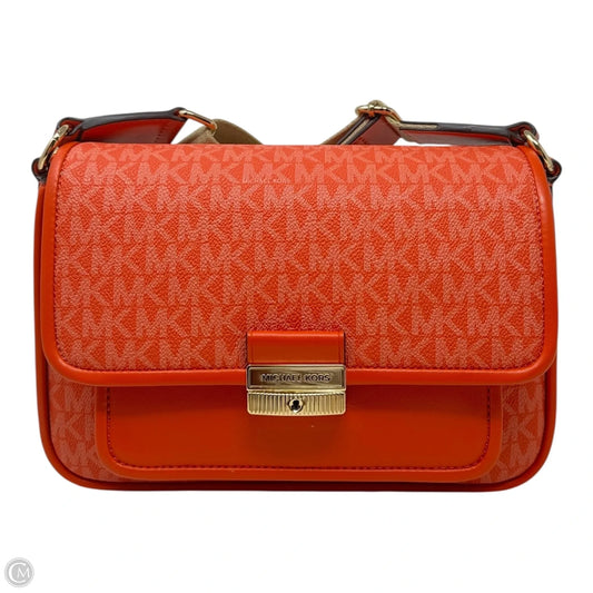 Bradshaw Leather Messenger Designer By Michael Kors, Size: Small