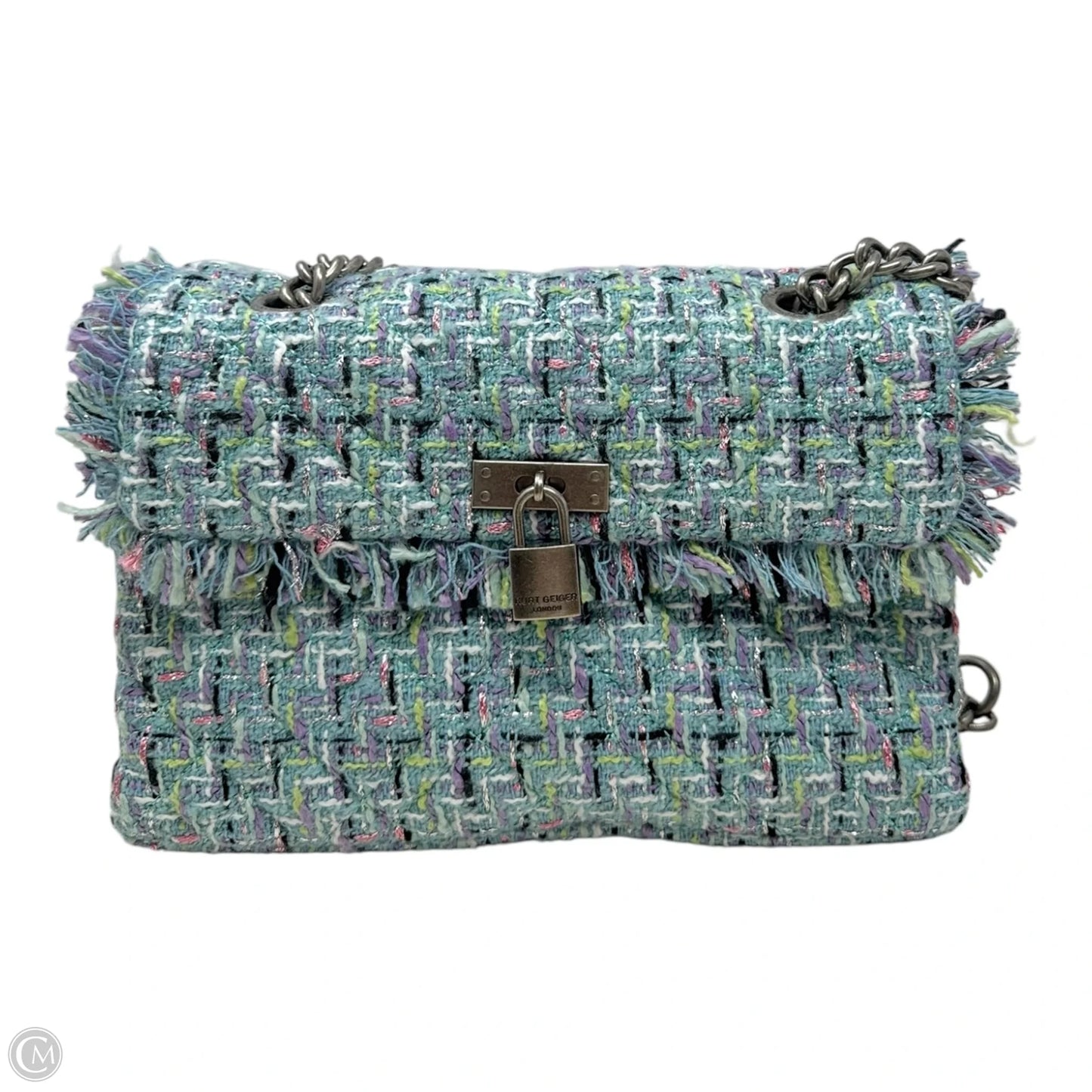 The Brixton Tweed Handbag Designer By Kurt Geiger, Size: Small