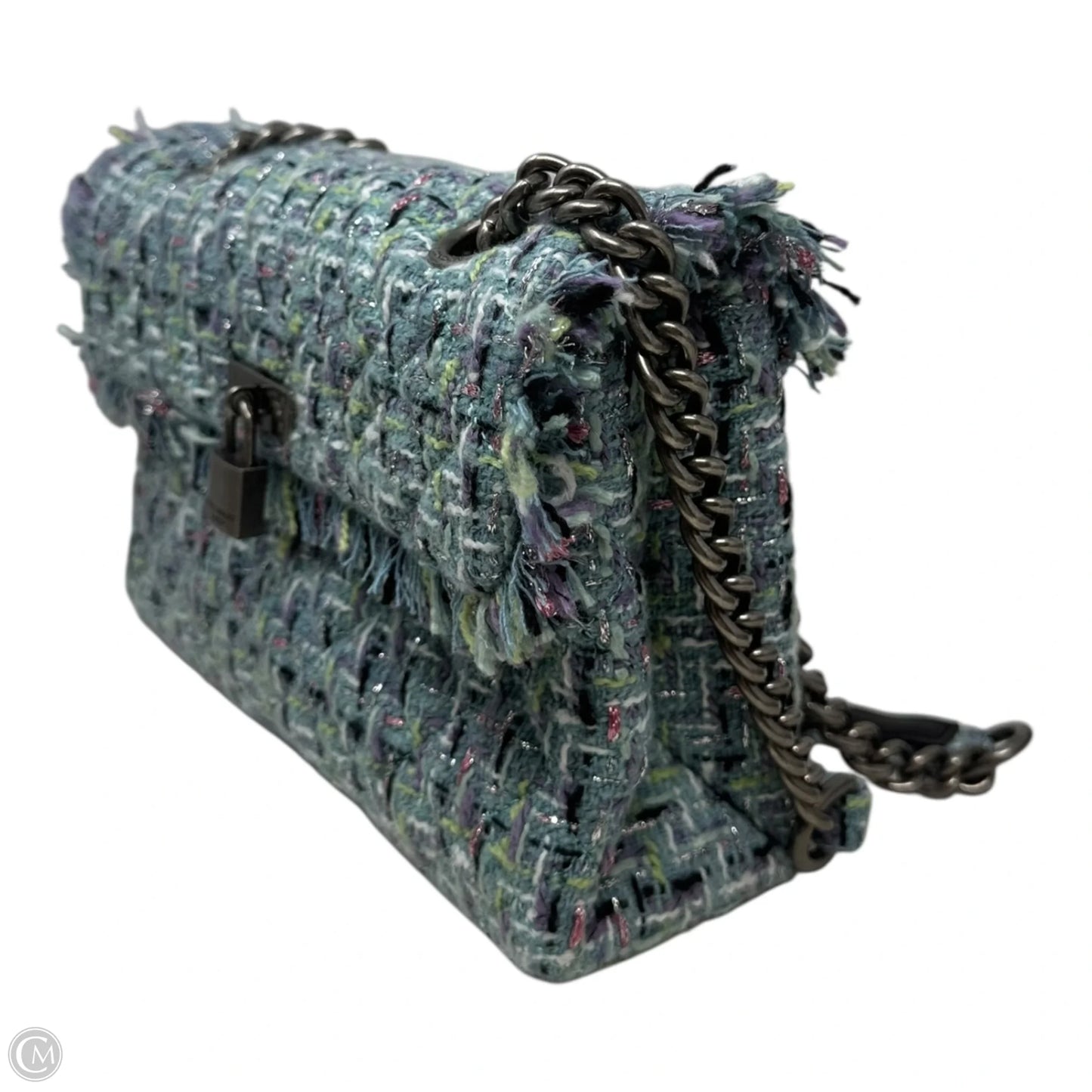 The Brixton Tweed Handbag Designer By Kurt Geiger, Size: Small