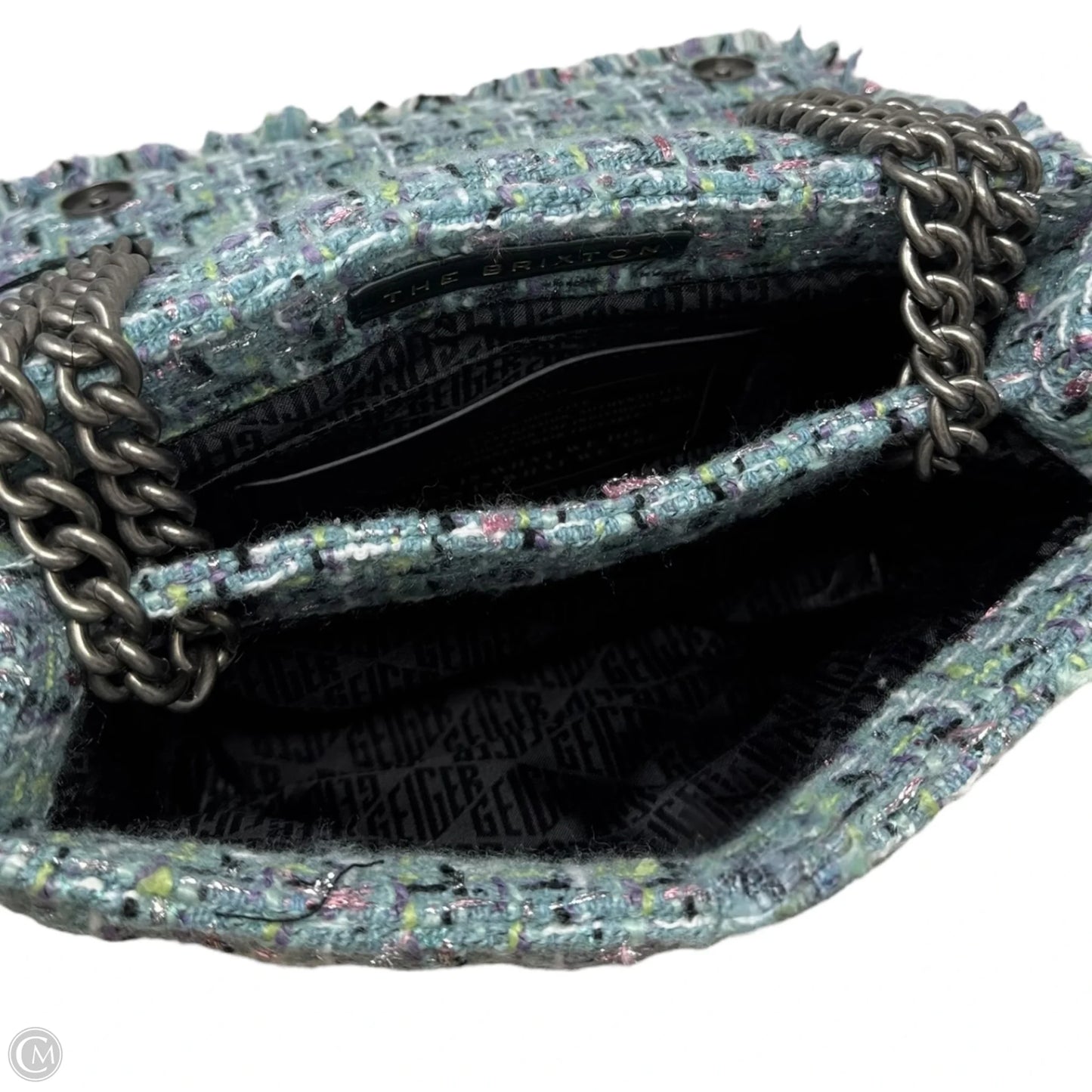 The Brixton Tweed Handbag Designer By Kurt Geiger, Size: Small