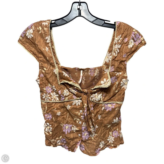 Top Sleeveless By Free People In Floral Print, Size: Xs