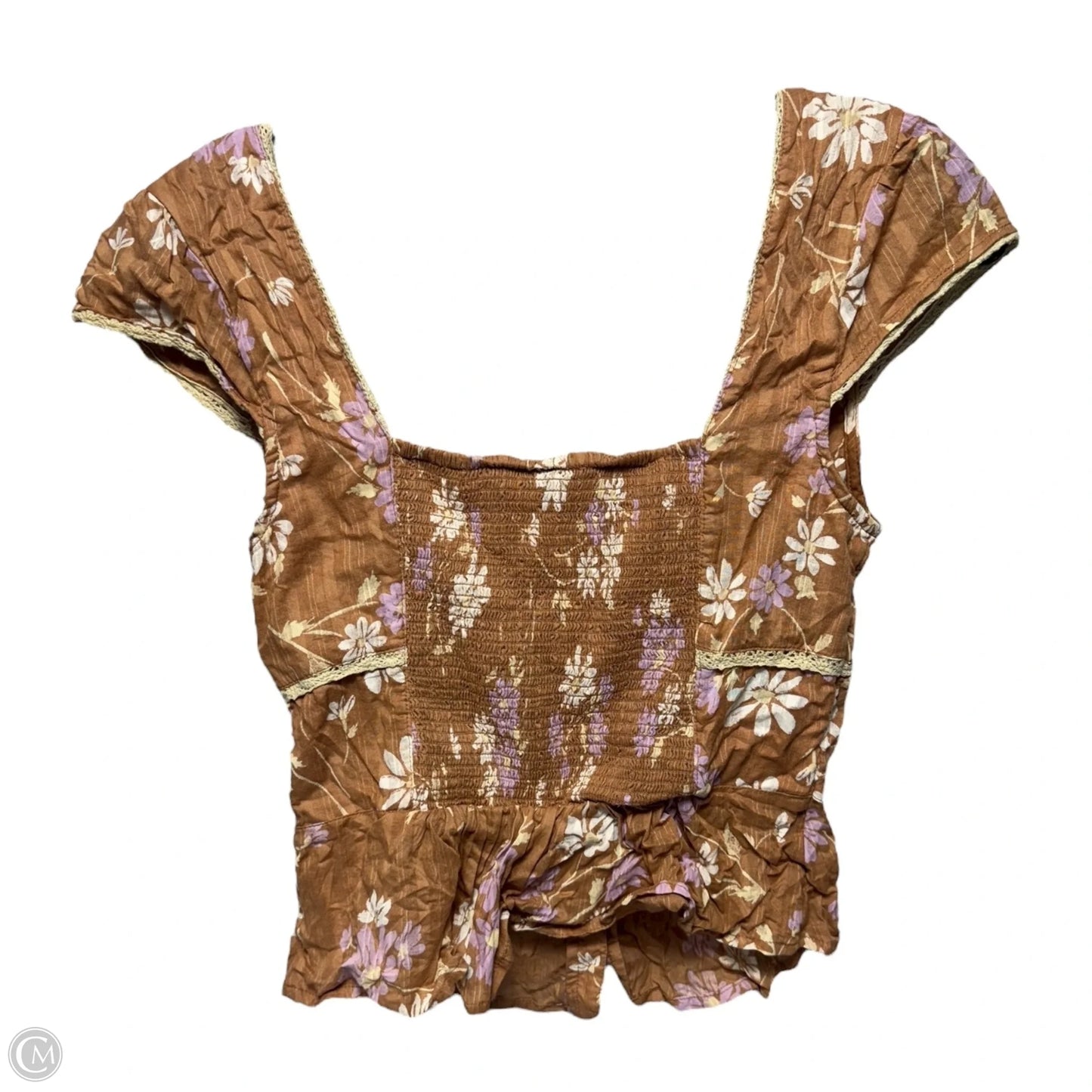 Top Sleeveless By Free People In Floral Print, Size: Xs