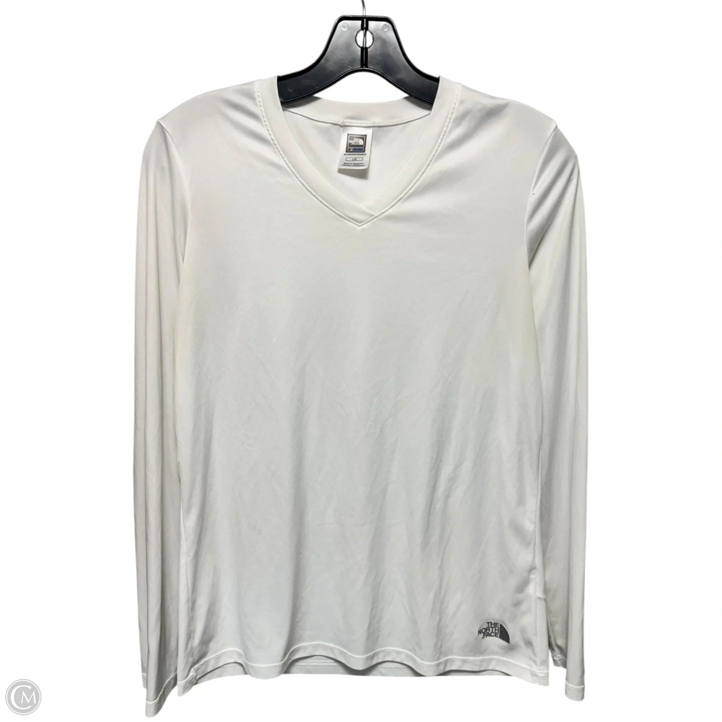 Athletic Top Long Sleeve Crewneck By The North Face In White, Size: L