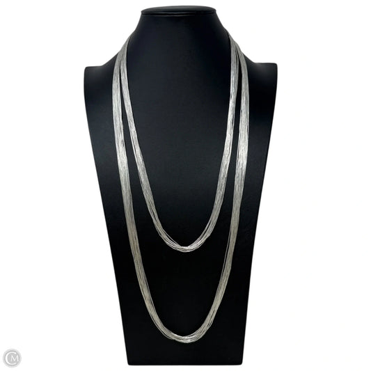 Sterling Silver Liquid Silver 16 Strand 60” Necklace By Carolyn Pollack