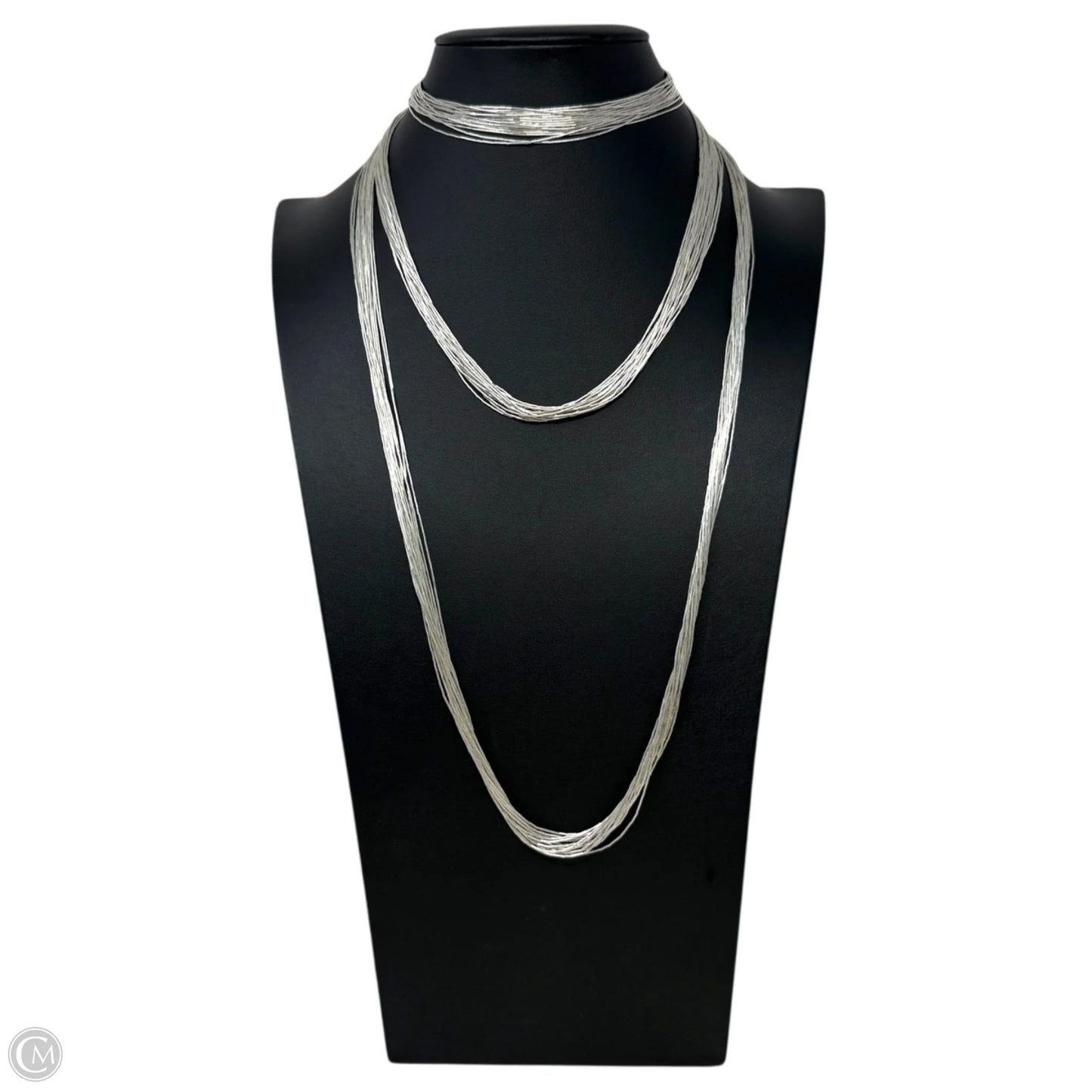 Sterling Silver Liquid Silver 16 Strand 60” Necklace By Carolyn Pollack