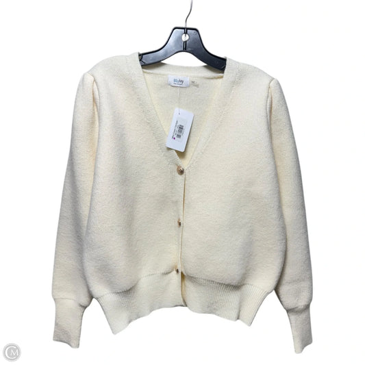 Sweater Cardigan By BluIvy In Cream, Size: L