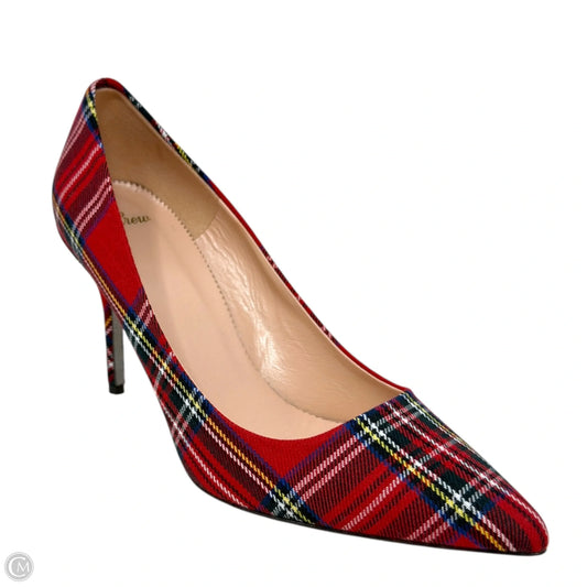 Elsie Tartan Pumps By J. Crew In Plaid Pattern, Size: 8.5