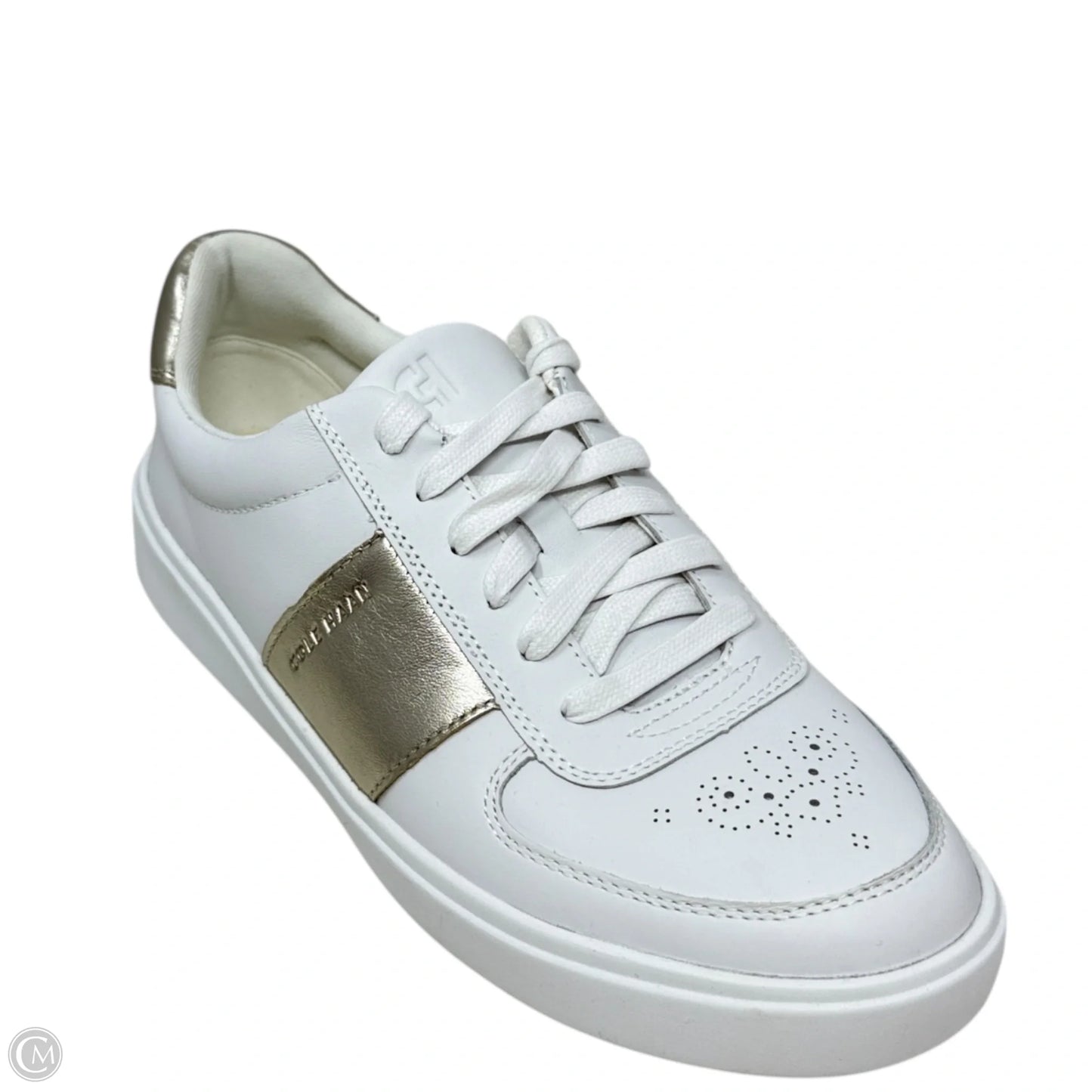 Grand Crosscourt Della Sneakers By Cole-haan In Gold & White, Size: 9.5