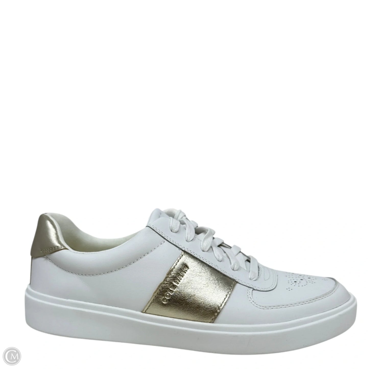 Grand Crosscourt Della Sneakers By Cole-haan In Gold & White, Size: 9.5