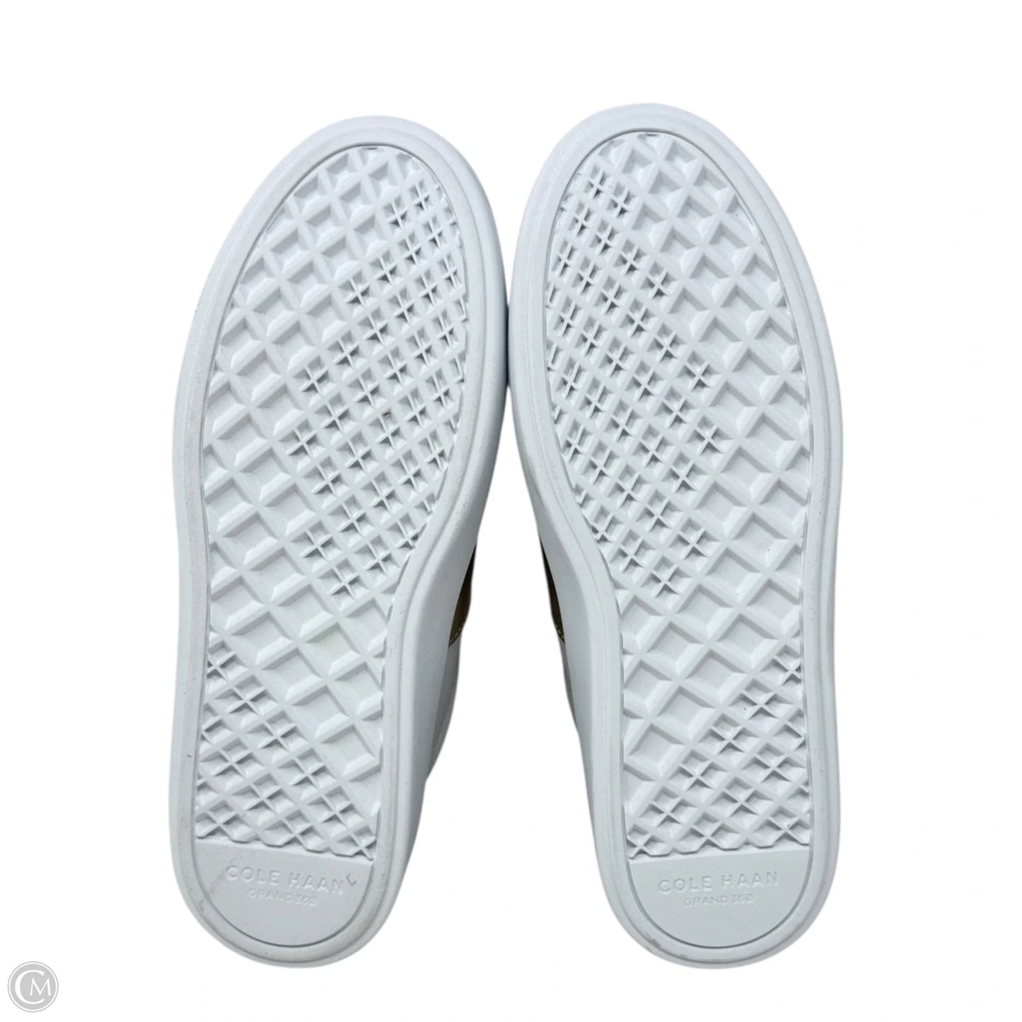 Grand Crosscourt Della Sneakers By Cole-haan In Gold & White, Size: 9.5