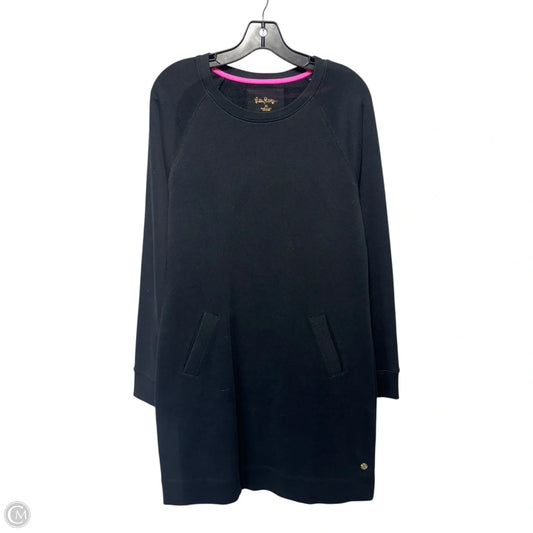 Beach Comber Sweatshirt Dress Designer By Lilly Pulitzer In Black, Size: M