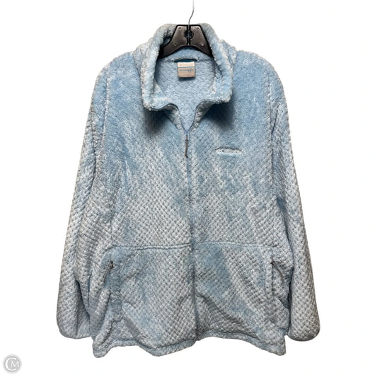 Fire Side Sherpa Full-Zip Jacket By Columbia In Blue, Size: 3X