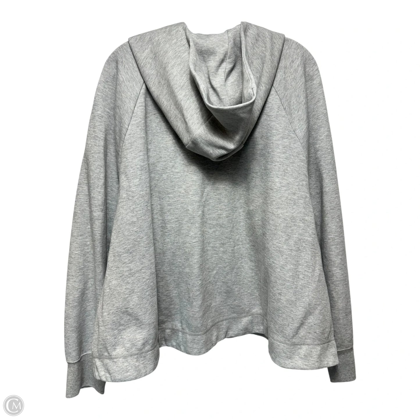 Athletic Jacket By Nike In Grey, Size: 3x