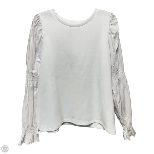 Prep Pullover Top Long Sleeve By Addison Bay In White, Size: Xl