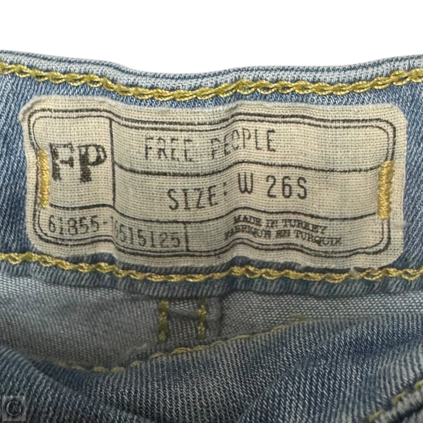 Jeans Flared By Free People In Blue Denim, Size: 2