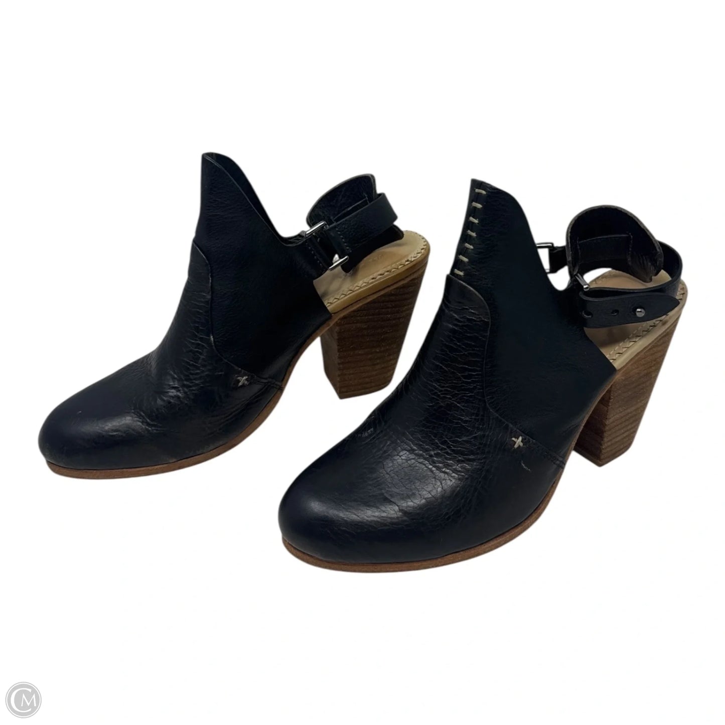 Wyatt Slingback Boots Ankle Heels By Rag And Bone In Black, Size: 8.5