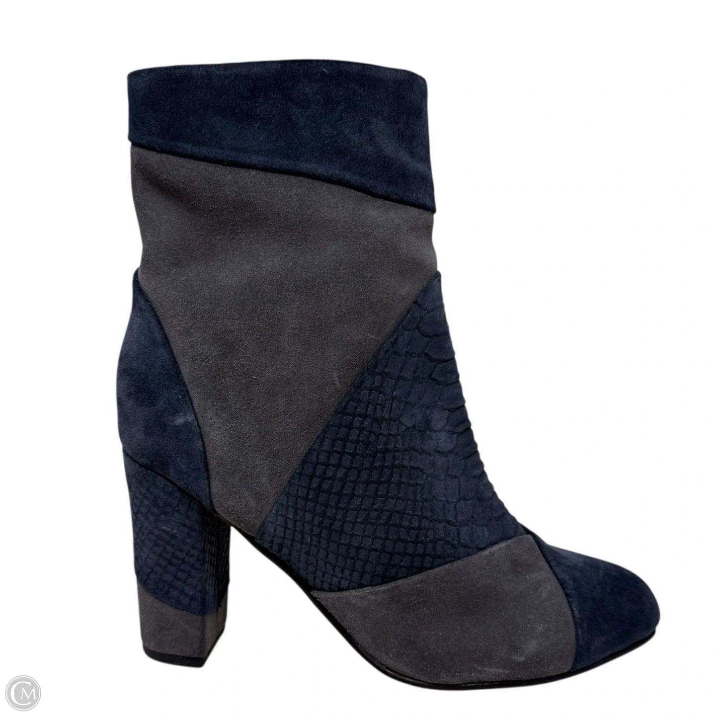 Colorblock Suede Ankle Boots By Seychelles In Blue, Size: 8.5