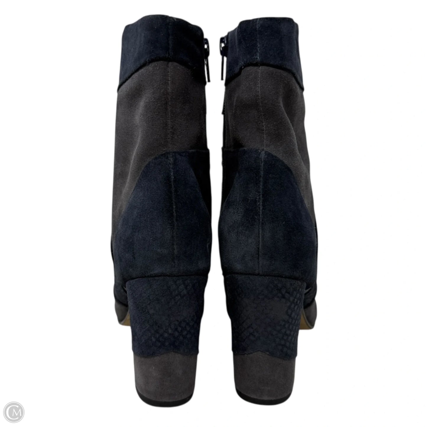 Colorblock Suede Ankle Boots By Seychelles In Blue, Size: 8.5