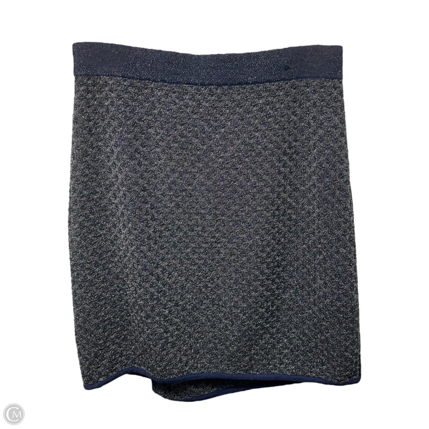 Amanda Metallic Knit Mini Skirt By Rag And Bone In Blue & Grey, Size: M