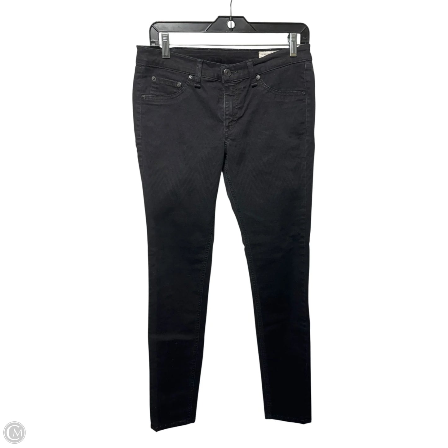Coupe Skinny Chevron Ombré Jeans By Rag And Bone In Black, Size: 8/29