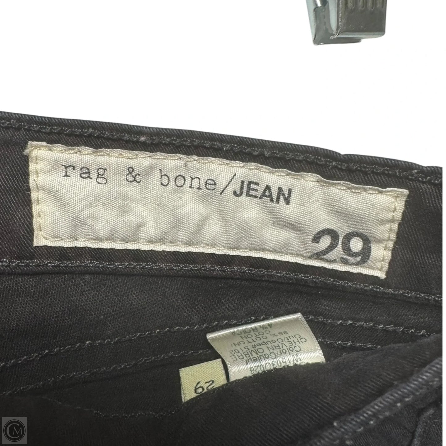 Coupe Skinny Chevron Ombré Jeans By Rag And Bone In Black, Size: 8/29
