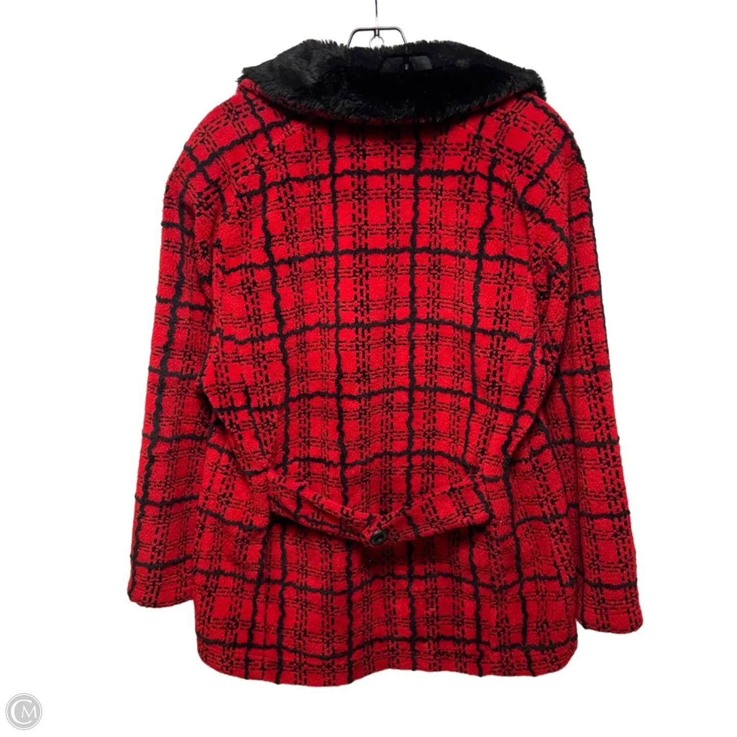 Jacket Faux Fur & Sherpa By NILS Resort Collection In Red, Size: S