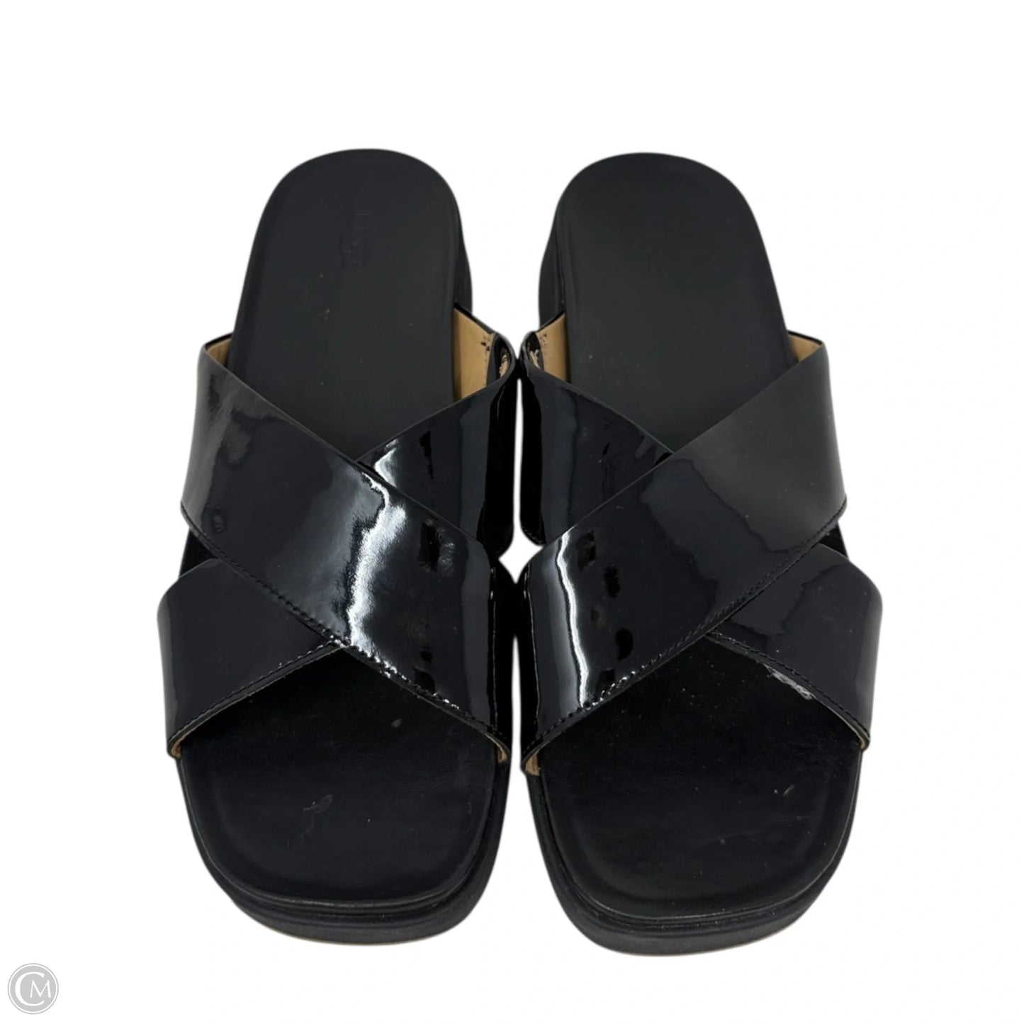 Emily Crisscross Sandals Designer By Ugg In Black, Size: 9