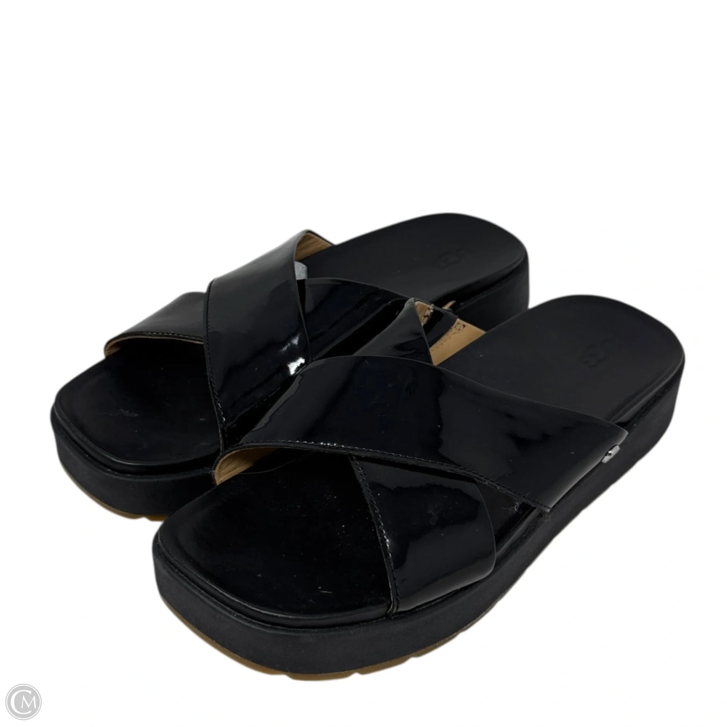 Emily Crisscross Sandals Designer By Ugg In Black, Size: 9